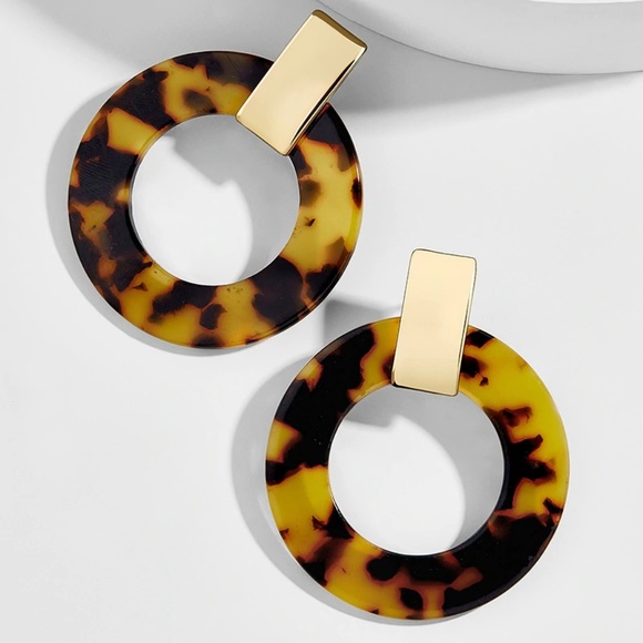 4 for $20 Chloe Acrylic Resin Hoop Earrings - Picture 4 of 8